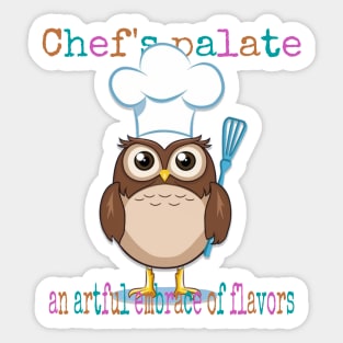 Owl Chef Sticker